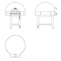 Piec do pizzy neapolitańskiej | 6x33cm | 500 °C | wyświetlacz dotykowy | AUGUSTO 6 E TOUCH IoT