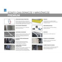 Szafa chłodnicza przeszklona 610L 714x869x2065 Dora-Metal DM-92632 PREMIUM