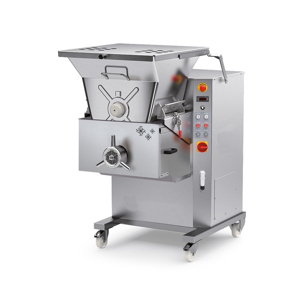 Wilk do mięsa przemysłowy | maszyna do mięsa przemysłowa | rewers | chłodzona gardziel | 1500 kg/h | 5,2 kW | 400 V