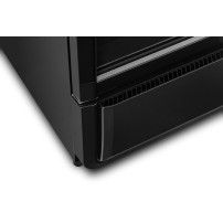 Szafa chłodnicza przeszklona RQ380-BLACK | 595x600x1870 mm | 377 l