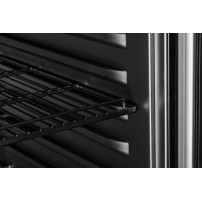 Szafa chłodnicza przeszklona RQ380-BLACK | 595x600x1870 mm | 377 l