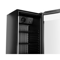 Szafa chłodnicza przeszklona RQ380-BLACK | 595x600x1870 mm | 377 l