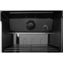 Szafa chłodnicza przeszklona RQ380-BLACK | 595x600x1870 mm | 377 l