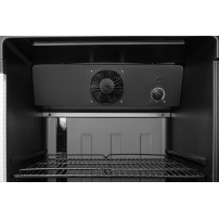 Szafa chłodnicza przeszklona RQ380-BLACK | 595x600x1870 mm | 377 l