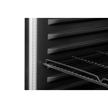Szafa chłodnicza przeszklona RQ380-BLACK | 595x600x1870 mm | 377 l