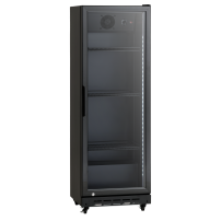 Szafa chłodnicza przeszklona Resto Quality SD181BE | 538x475x1575 mm | czarny | 214 l