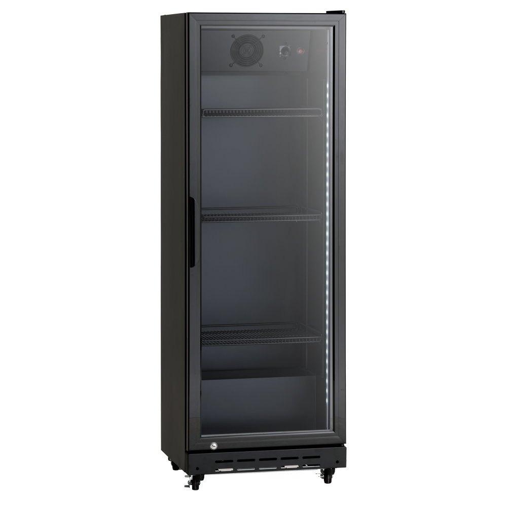 Szafa chłodnicza przeszklona Resto Quality SD181BE | 538x475x1575 mm | czarny | 214 l
