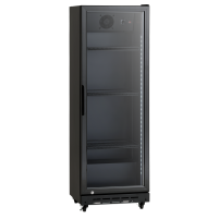 Szafa chłodnicza przeszklona Resto Quality SD181BE | 538x475x1575 mm | czarny | 214 l