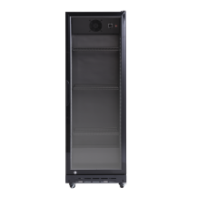 Szafa chłodnicza przeszklona Resto Quality SD181BE | 538x475x1575 mm | czarny | 214 l