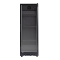 Szafa chłodnicza przeszklona Resto Quality SD181BE | 538x475x1575 mm | czarny | 214 l