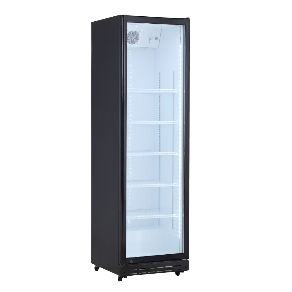 Szafa chłodnicza przeszklona Resto Quality DC430BWD | 577x573x1987 mm | czarny (wnętrze białe) | 392 l