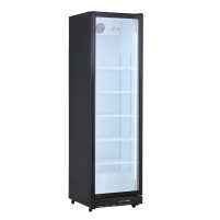 Szafa chłodnicza przeszklona Resto Quality DC430BWD | 577x573x1987 mm | czarny (wnętrze białe) | 392 l