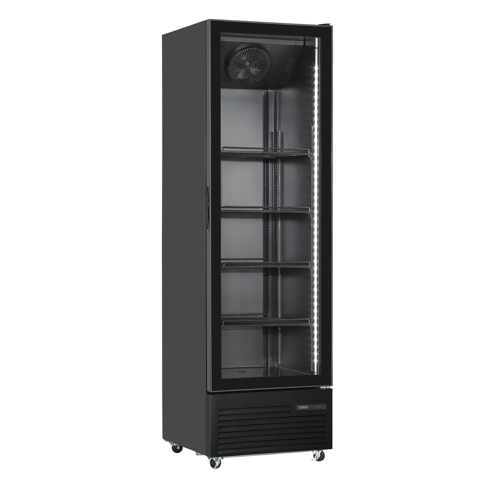 Szafa chłodnicza przeszklona Resto Quality DC426BGD | 608x595x2023 mm | czarny | 361 l
