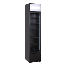 Szafa chłodnicza przeszklona Resto Quality DCC217BD | 390x479x1880 mm | czarny | 160 l