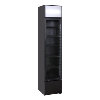 Szafa chłodnicza przeszklona Resto Quality DCC217BD | 390x479x1880 mm | czarny | 160 l