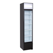 Szafa chłodnicza przeszklona Resto Quality DCC217BWD | 390x479x1880 mm | czarny (wnętrze białe) | 160 l