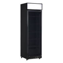 Szafa chłodnicza przeszklona Resto Quality DCC420BD | 577x580x1980 mm | czarny | 386 l