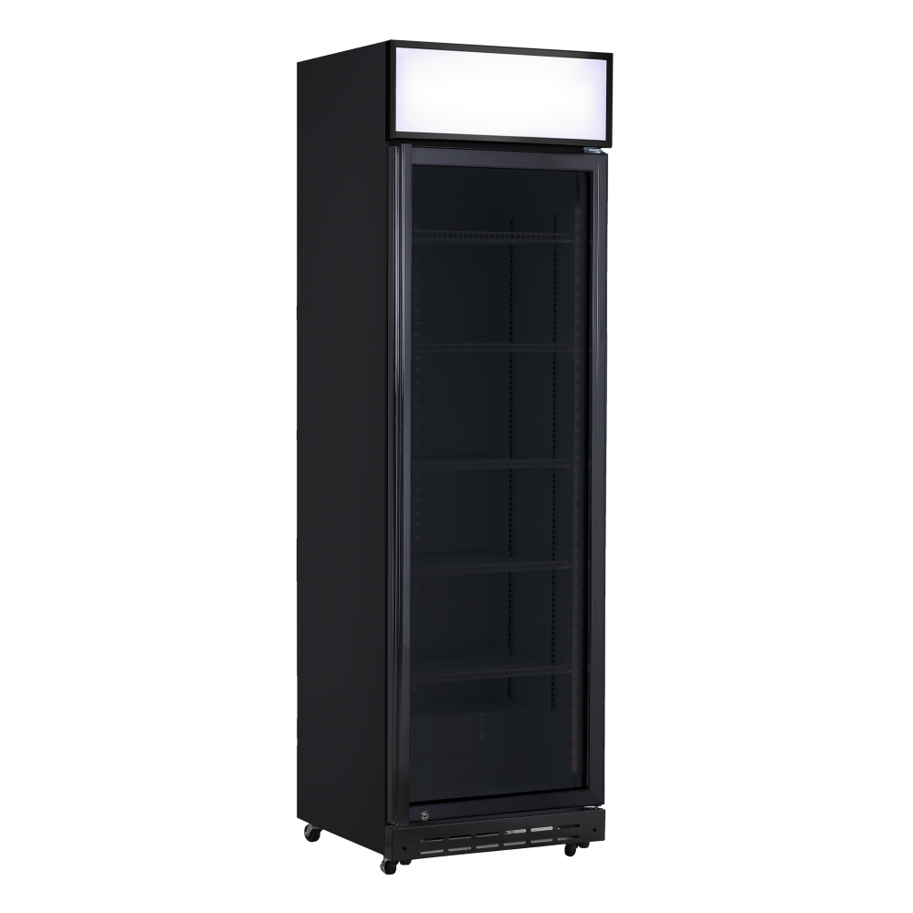 Szafa chłodnicza przeszklona Resto Quality DCC420BD | 577x580x1980 mm | czarny | 386 l