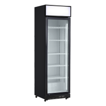 Szafa chłodnicza przeszklona Resto Quality DCC420BWD | 577x580x1980 mm | czarny (wnętrze białe) | 386 l