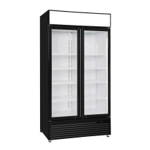 Szafa chłodnicza przeszklona Resto Quality DCC802BWD | 1000x695x2023 mm | czarny (wnętrze białe) | 776 l
