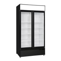 Szafa chłodnicza przeszklona Resto Quality DCC802BWD | 1000x695x2023 mm | czarny (wnętrze białe) | 776 l