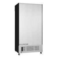 Szafa chłodnicza przeszklona Resto Quality DCC802BWSLD | drzwi przesuwne | 1000x700x2023 mm | czarny (wnętrze białe) | 690 l