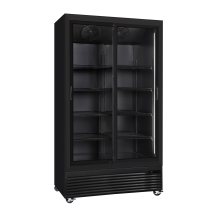 Szafa chłodnicza przeszklona Resto Quality DC1000BSLD | drzwi przesuwne | 1130x724x2023 mm | czarny | 933 l