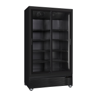 Szafa chłodnicza przeszklona Resto Quality DC1000BSLD | drzwi przesuwne | 1130x724x2023 mm | czarny | 933 l