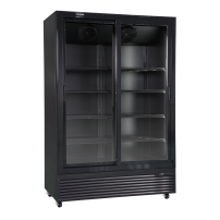Szafa chłodnicza przeszklona Resto Quality DC1300BSLD | drzwi przesuwne | 1330x725x2023 mm | czarny | 1116 l