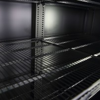 Szafa chłodnicza przeszklona Resto Quality DC1300BSLD | drzwi przesuwne | 1330x725x2023 mm | czarny | 1116 l