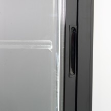 Szafa chłodnicza przeszklona Resto Quality DC1300BSLD | drzwi przesuwne | 1330x725x2023 mm | czarny | 1116 l