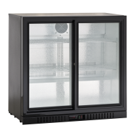 Barowa szafa chłodnicza | chłodziarka podblatowa Resto Quality BB211SLBB | drzwi przesuwne | 198 l