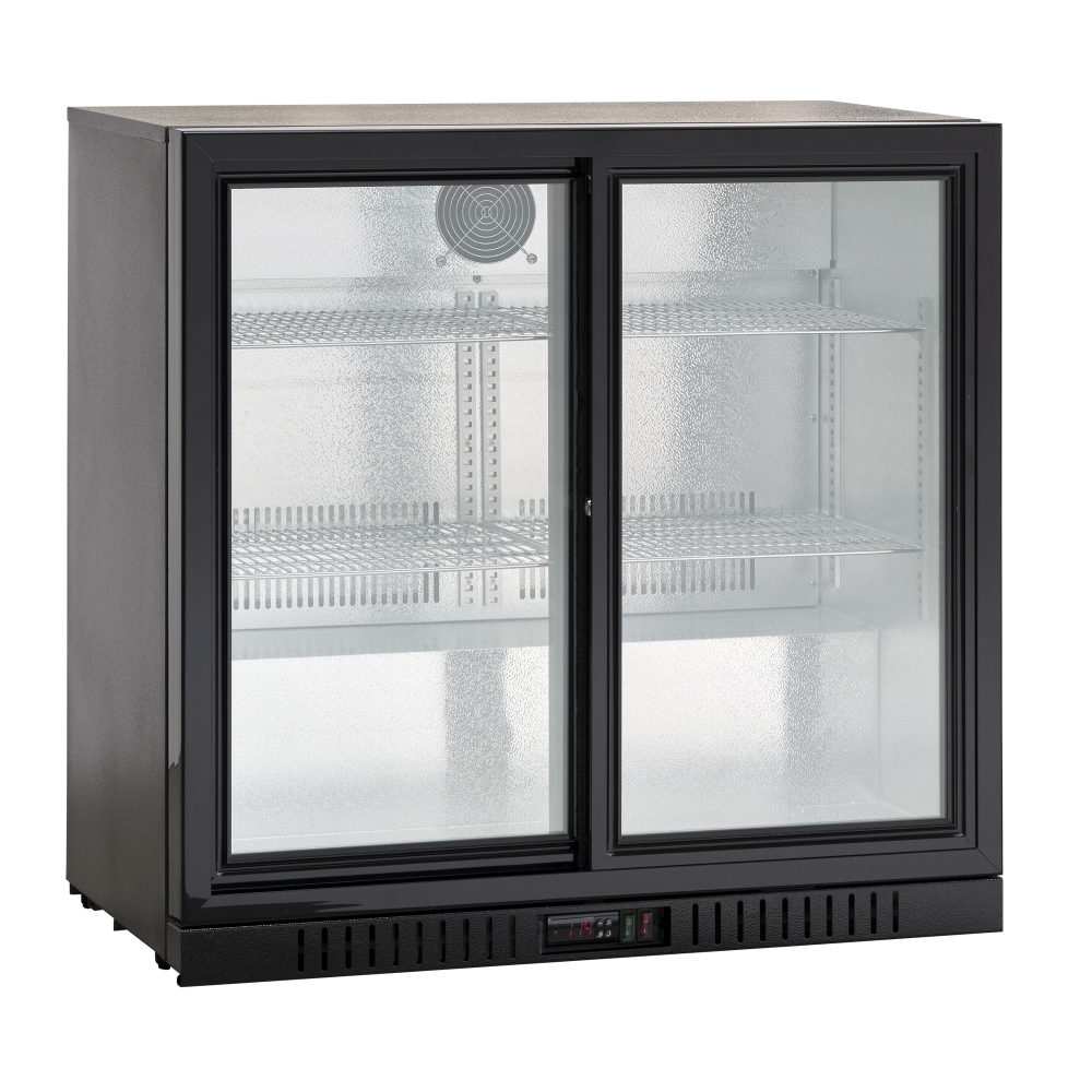 Barowa szafa chłodnicza | chłodziarka podblatowa Resto Quality BB211SLBB | drzwi przesuwne | 198 l