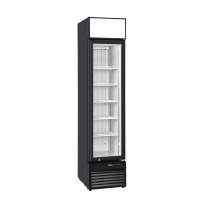Szafa mroźnicza przeszklona Resto Quality DFC159BD | 420x587x1880 mm | czarny | 162 l