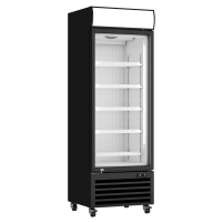 Szafa mroźnicza przeszklona Resto Quality DF500BD | 670x793x2008 mm | czarny | 481 l