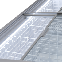 Wyspa chłodniczo-mroźnicza Resto Quality SIF900ADGD | przesuwne pokrywy | 2532x829x860 mm | ciemnoszary | 900 l