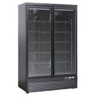 Szafa mroźnicza przeszklona DF1006BD | 2-drzwiowa | 1006 l