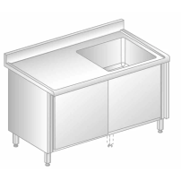 STÓŁ ZE ZLEWEM I SZAFKĄ 1100x700x850 Dora-Metal DM-S-3211