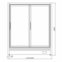 Szafa mroźnicza 2505x915x2020, Juka Oslo SZ-1 OS 3D/90