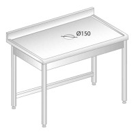 STÓŁ Z OTWOREM NA ODPADKI 1400x700x850 Dora-Metal DM-S-3228