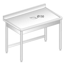 STÓŁ Z OTWOREM NA ODPADKI 1700x600x850 Dora-Metal DM-S-3228