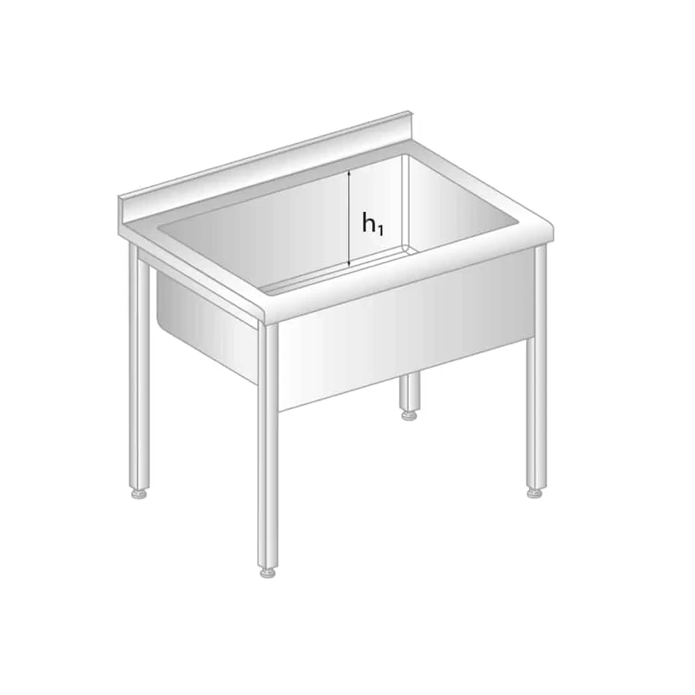 STÓŁ Z BASENEM 1200x700x850 Dora-Metal DM-S-3235 h1=300