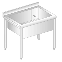 STÓŁ Z BASENEM 1200x700x850 Dora-Metal DM-S-3235 h1=300