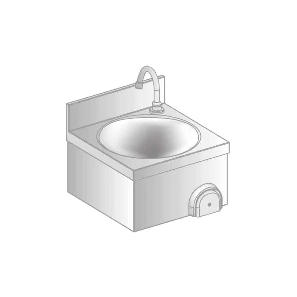 UMYWALKA Z WYŁĄCZNIKIEM KOLANOWYM 400x400x235 Dora-Metal DM-S-3281