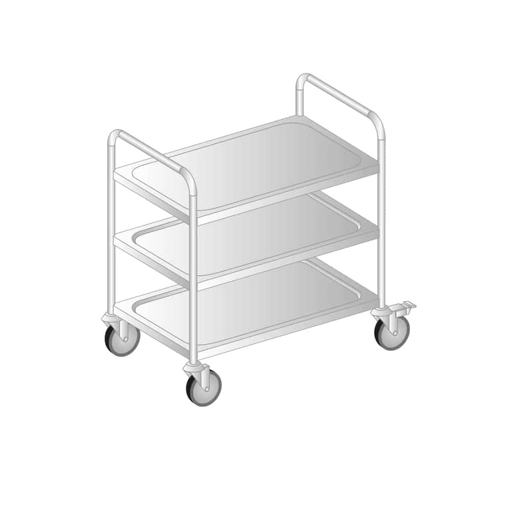 WÓZEK KELNERSKI 885x585x870 Dora-Metal DM-S-3423