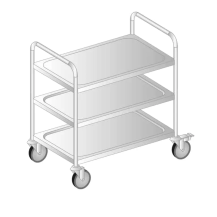 WÓZEK KELNERSKI 855x685x870 Dora-Metal DM-S-3423