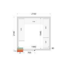 Panele do pomieszczenia chłodniczego 80 mm