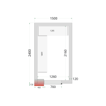 Zestaw regałów półkowych CRNF1524