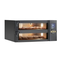 Piec piekarniczy-cukierniczy modułowy, 2 komorowy, panel elektroniczny, blachy 2x600x800, 1130x1158x450 WIESHEU Ebo 86L