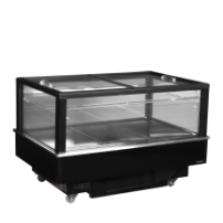 Czarna chłodziarko-zamrażarka impulsowa